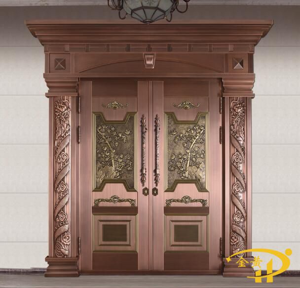 龍紋柱別墅門