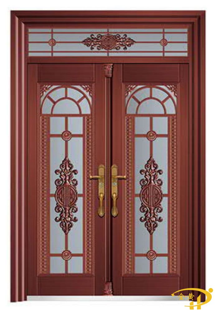 鋅合金玻璃拼接門