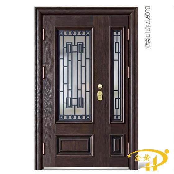 帶玻璃防盜門