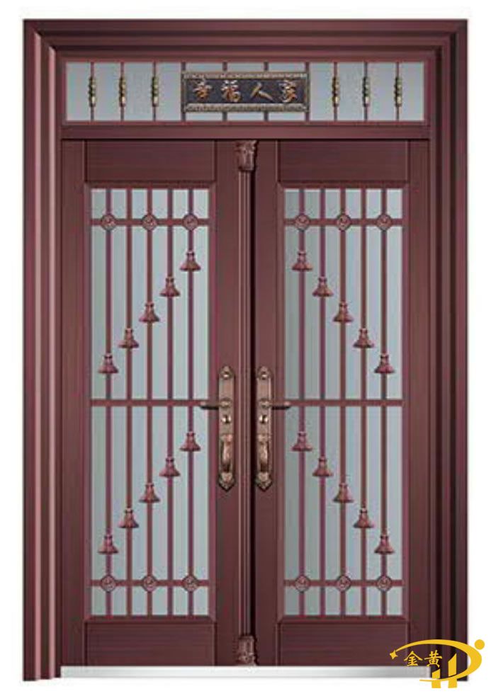 鋅合金玻璃拼接門