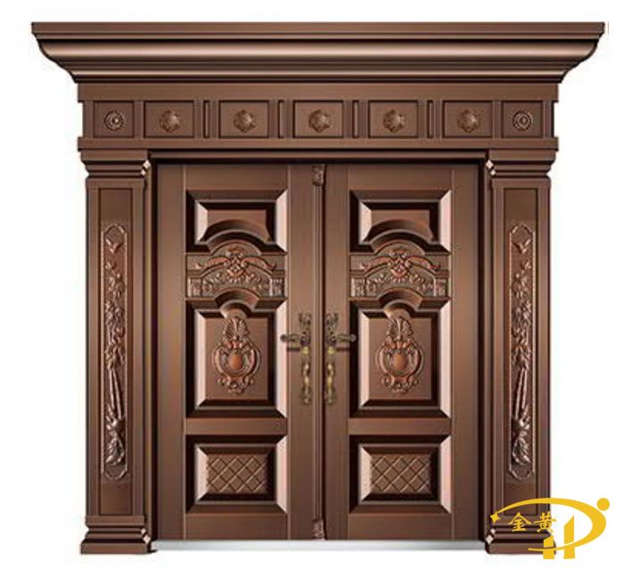 雙開鋅合金模壓門